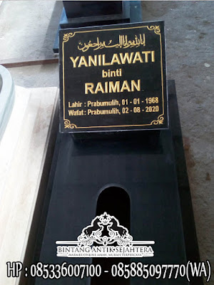 Model Kuburan Batu Granit, Makam Marmer Hitam