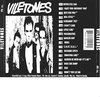 ALBUM - contraportada de "Taste of Honey" - VILETONES