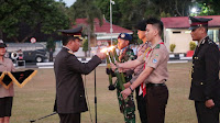  Sambut HUT ke-74 RI, Kapolda Sulut Pimpin Upacara Taptu