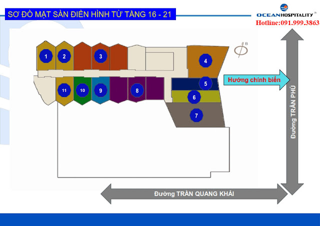 Starcity Nha Trang, mặt bằng điển hình