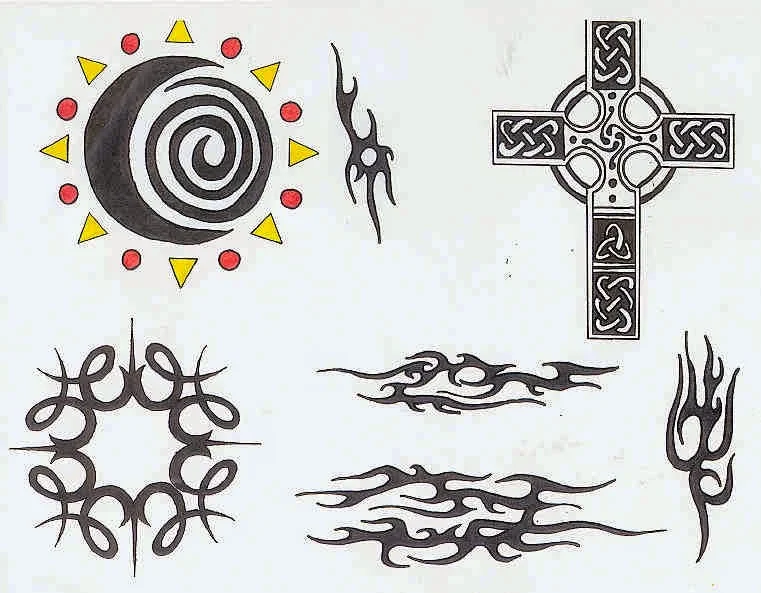 Plantilla para tatuajes tribal