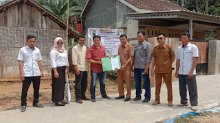TPK Desa Tanjung Ratu Serah Terima Kegiatan Kepada Pemerintah Desa