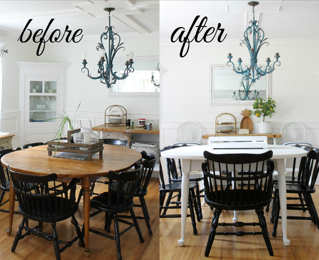 Our Painted Dining Room Table The Wicker House