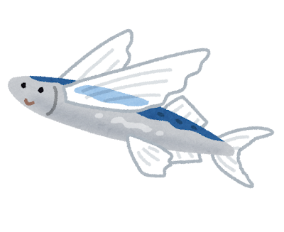 トビウオのイラスト