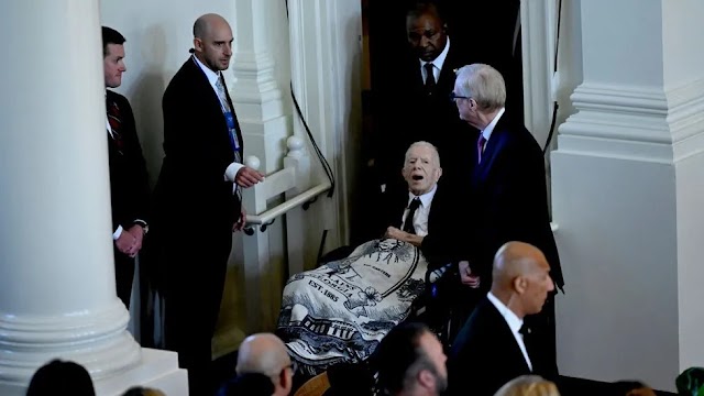 Jimmy Carter Pays Tribute at Service Honoring 77-Year Marriage to Rosalynn Carter