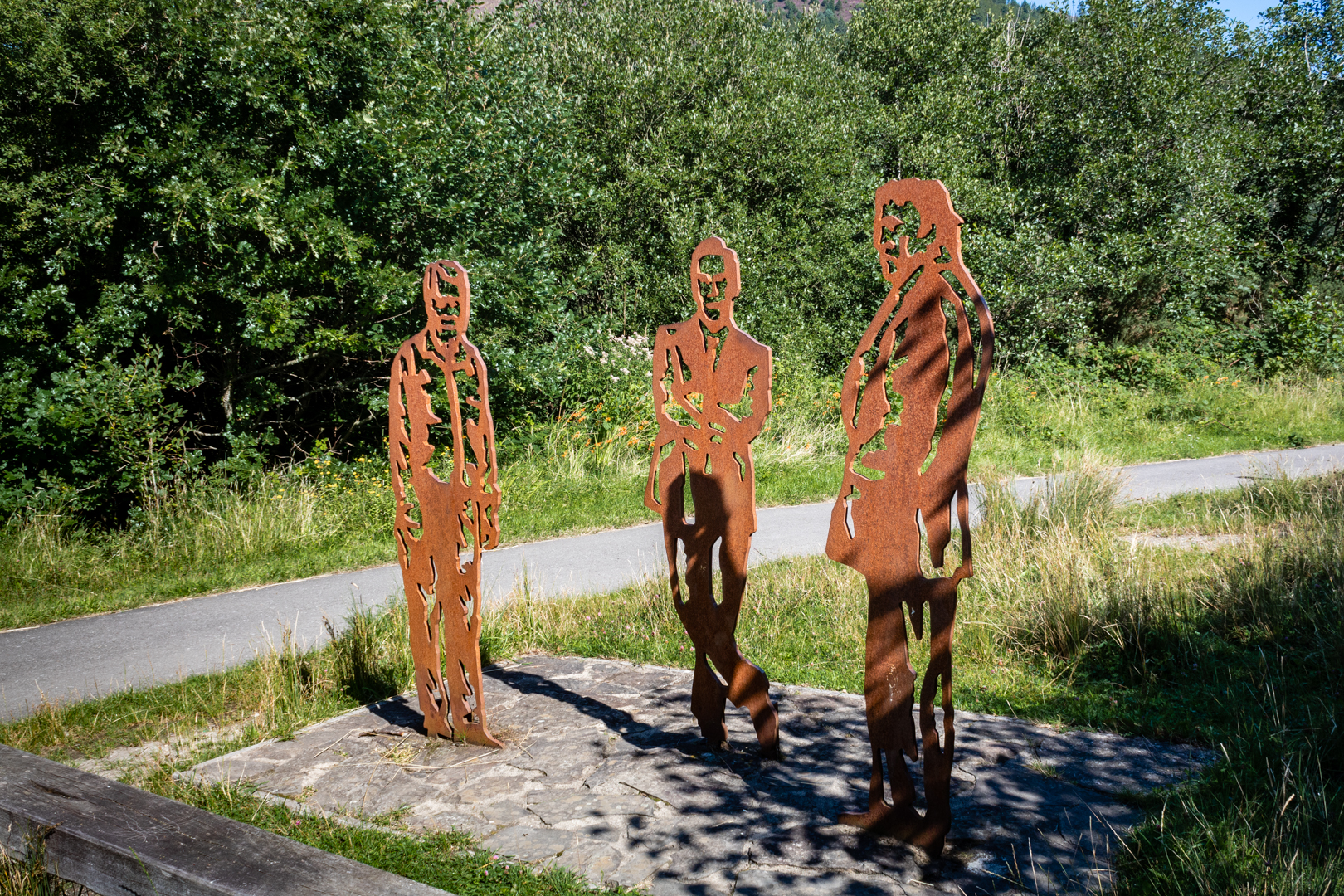 The Portrait Bench in Cwmavon