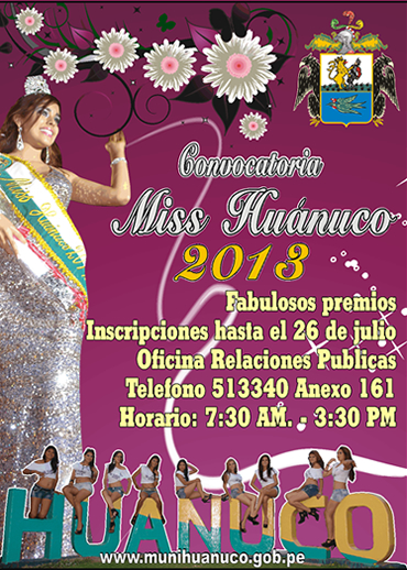 MISS HUANUCO 2013