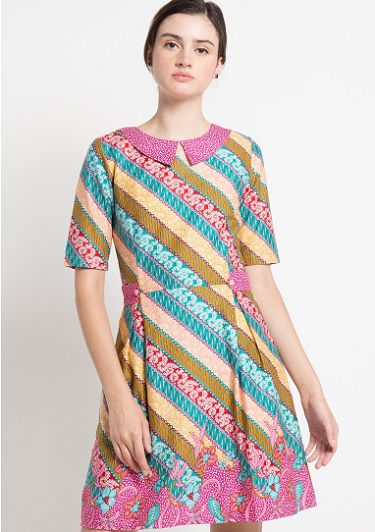21 Model Baju  Batik  Print yang Unik Elegant 1000 