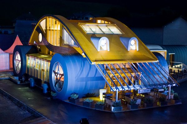 VW beetle inspired restaurant