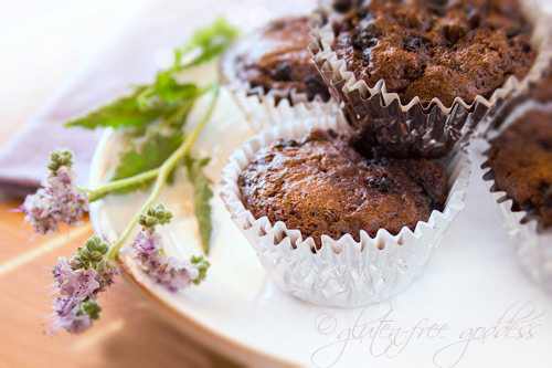 Vegan blueberry brownie bites aka financiers