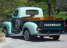Restored Chevy 3100 1949 at White Rock Lake, Dallas, Texas