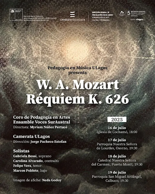 ULagos invita esta semana a la gira de conciertos del Réquiem de Mozart en la región