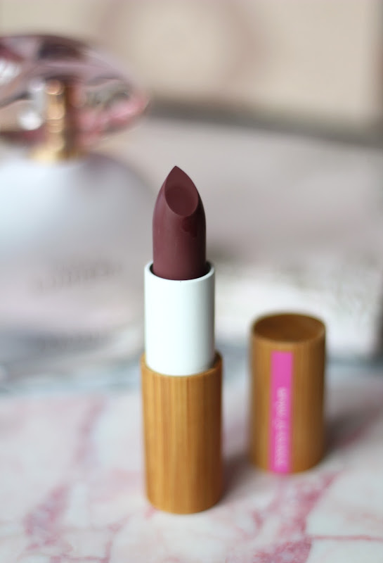 zao makeup matte lipstick aubergine review