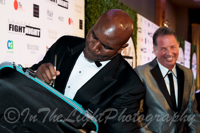 Celebrity Fight Night 2013 Red Carpet Evander Holyfield Yank Barry