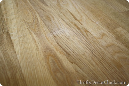 sanding down butcher block