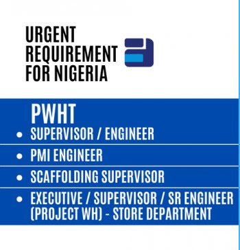 Jobs in Nigeria - Urgent requirement