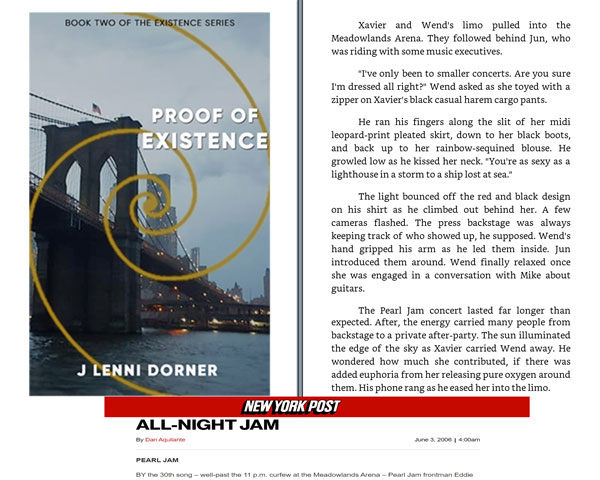 Pearl Jam Excerpt from Proof of Existence by @JLenniDorner