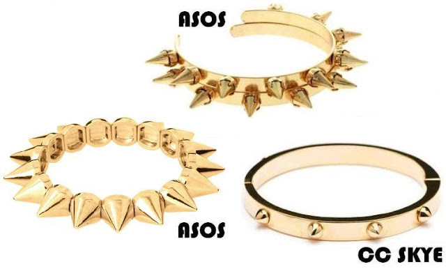 GOLD SPIKE BRACELETS