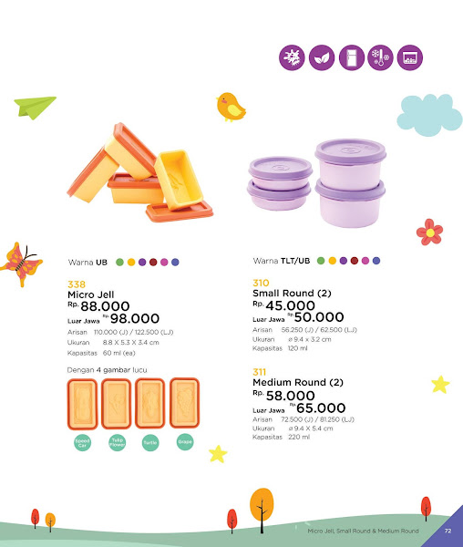 Micro Jell, Small Medium Round, Katalog Tulipware 2019