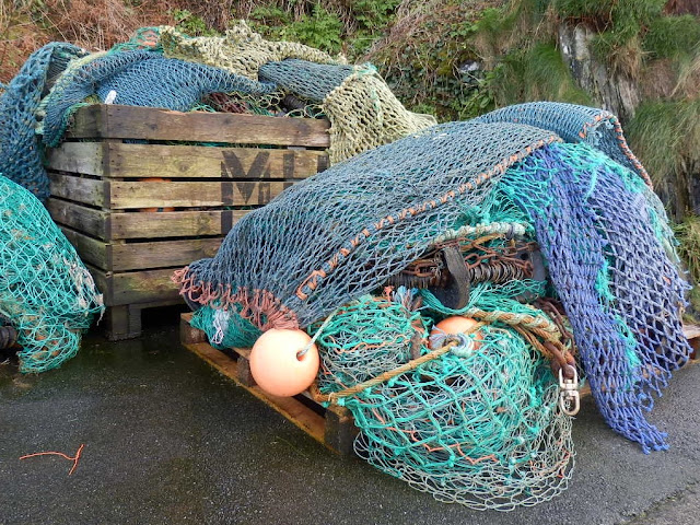 Fishing nets at Mevagissey, Cornwall