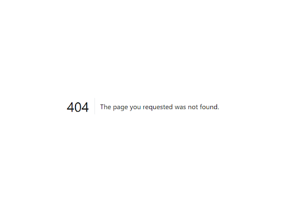 404 Page Not Found