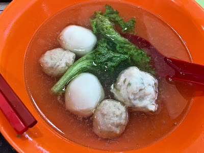 Blue Star Fish Ball Mushroom Minced Meat Noodles (古早味蓝星鱼圆香菇肉胜面), Tanjong Pagar Food Centre