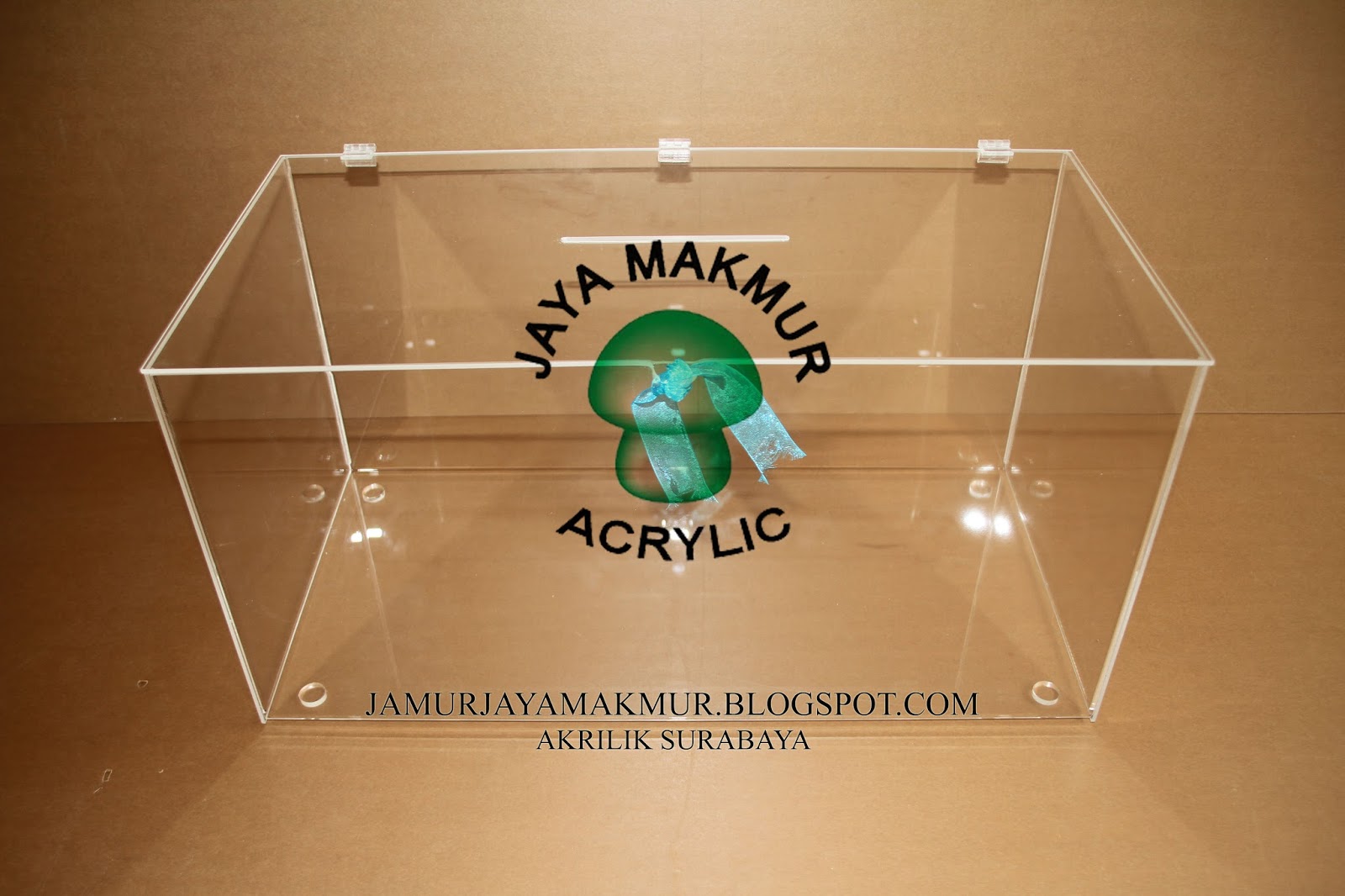 ACRYLIC (jaya makmur) AKRILIK : BOX acrylic, kotak saran 