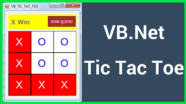  How To Make A TIC TAC TOE Game In VBNET  VB.NET Tic Tac Toe Game Source Code