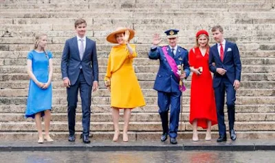 King Philippe of Belgium and family attends National Holiday 2022