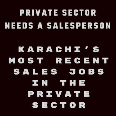 Private Sector Needs a Salesperson Karachi