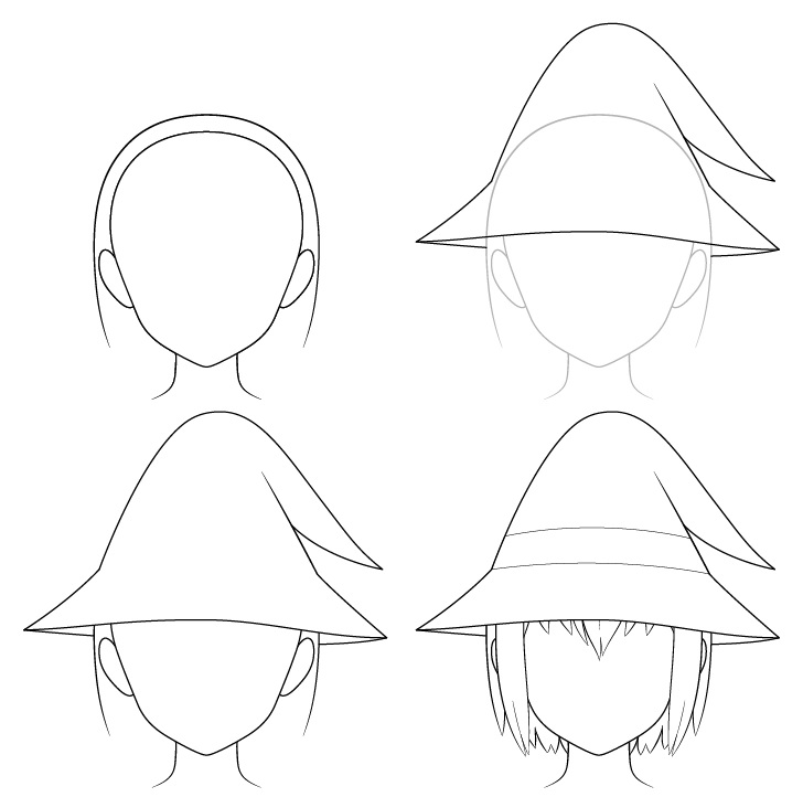Gambar topi penyihir anime selangkah demi selangkah