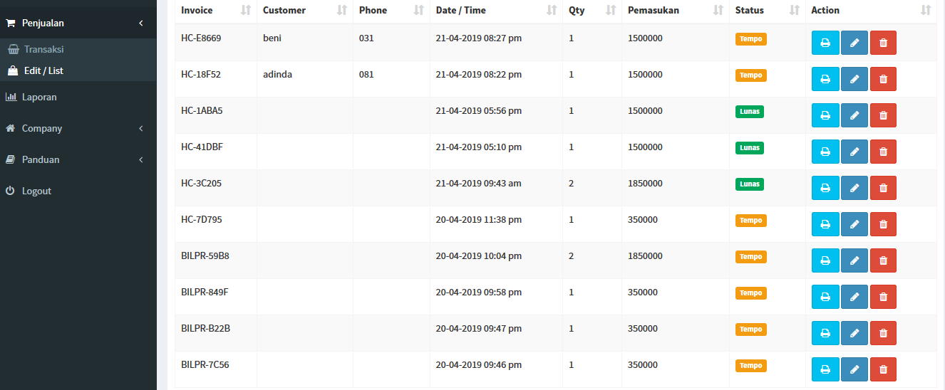 software program invoice penjualan online