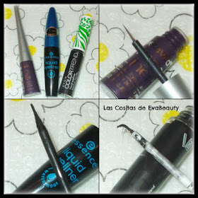 Decluttering Eyeliners Wet and Wild, Essence y Avon