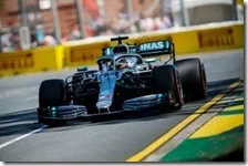 Lewis Hamilton nelle prove libere del gran premio d'Australia 2019