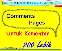 Comments Page Untuk Komentar 200 Lebih