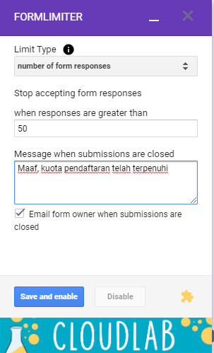 Cara Memberi Waktu dan Membatasi Pendaftar di Google Form