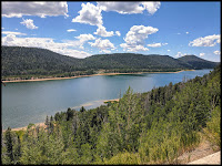 Navajo Lake where the sinkhole for Cascade Waterfall is on the East Side