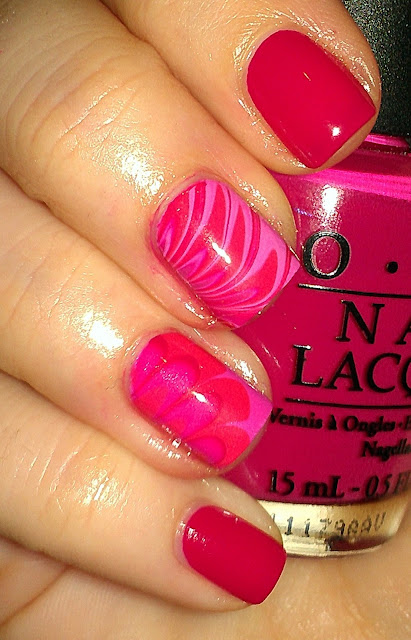 pink water marble