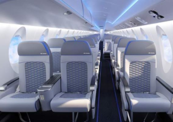 Bombardier CRJ1000 interior