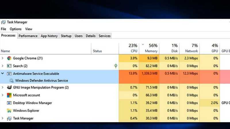 Cara Menghentikan Antimalware Service Executable di Task Manager