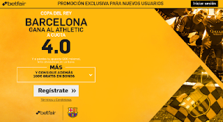 betfair supercuota 4 Barcelona gana Athletic Copa 11 enero