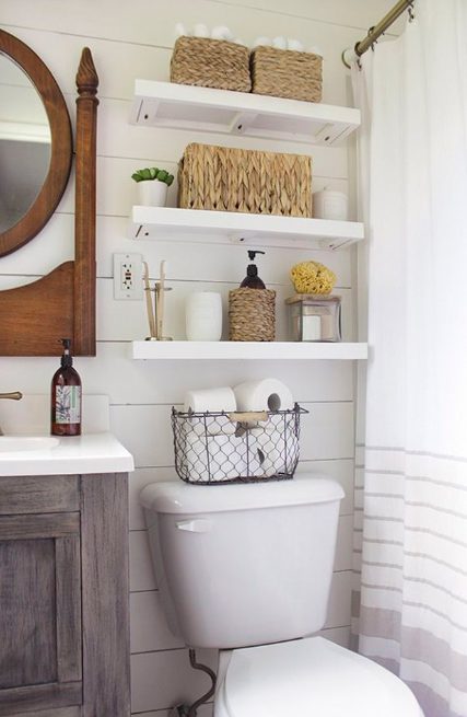 LOVELY DIY BATHROOM STORAGE IDEAS