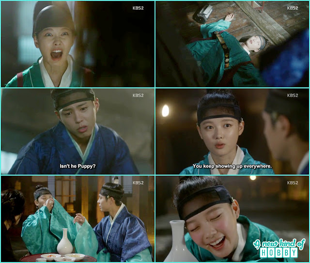  ra on drink with Crown prince not knowing who he is and bite his finger - Love in the Moonlight - Episode 2 Review 