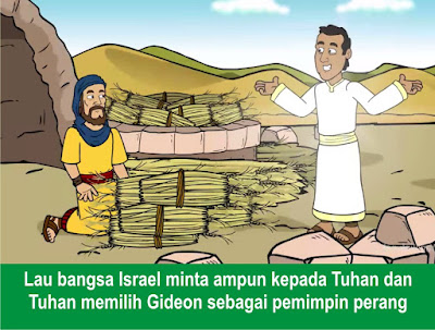 Komik Alkitab Anak: Tuhan Menolong Gideon