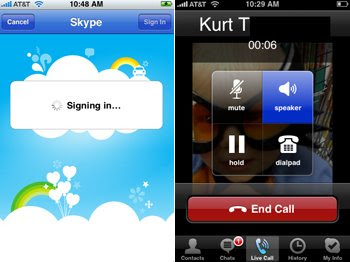 Skype Ipod Touch, Iphone