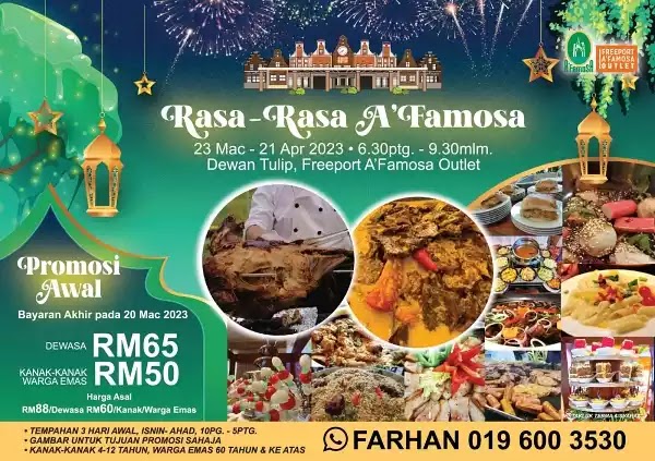 Buffet ramadhan 2023 di A Famosa Resort