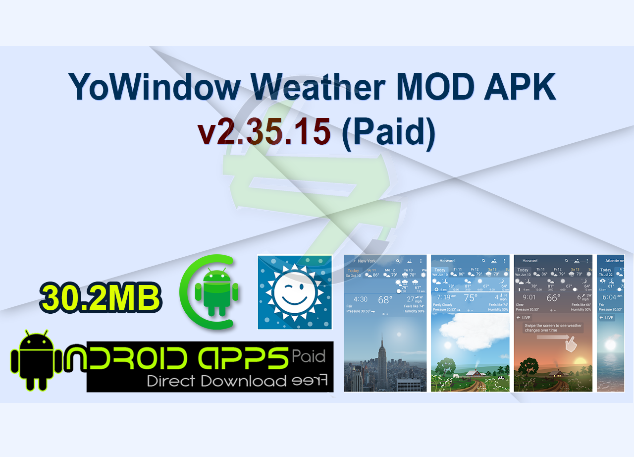 YoWindow Weather MOD APK v2.35.15 (Paid)