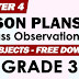 GRADE 3 LESSON PLANS for Class Observations (Quarter 4)
