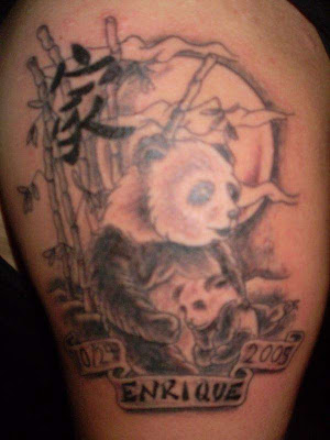 panda bear tattoos. Panda Tattoos: Jap Panda #2