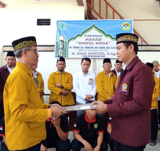 Resmikan Masjid Nurul Huda Troketon, Ini Pesan Ketua MUI Kecamatan Pedan